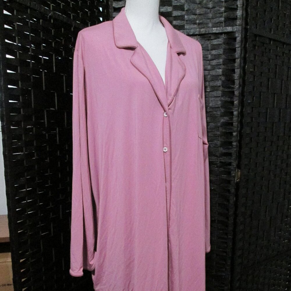 Macy's State of Day Women's Notch Collar Sleepshirt Mauve Orchid NWT - Picture 5 of 7